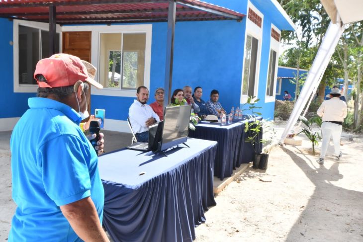 Entregan casas de relocalización por Tren Maya en zona rural de Champotón